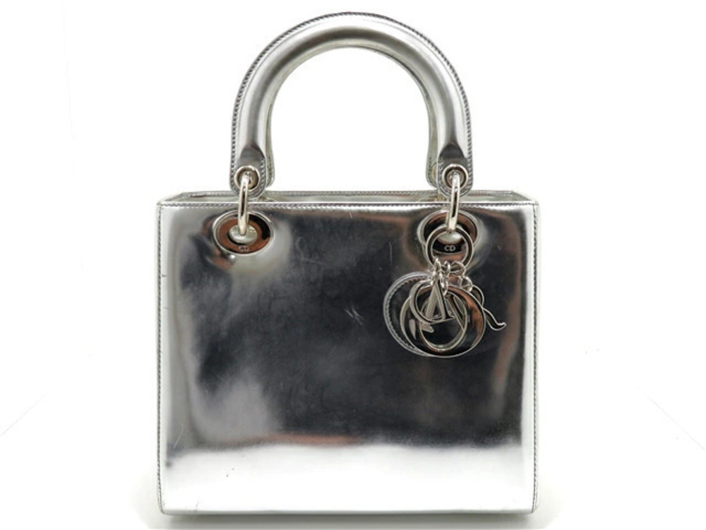 Christian Dior Lady Shoulder Bag Silver